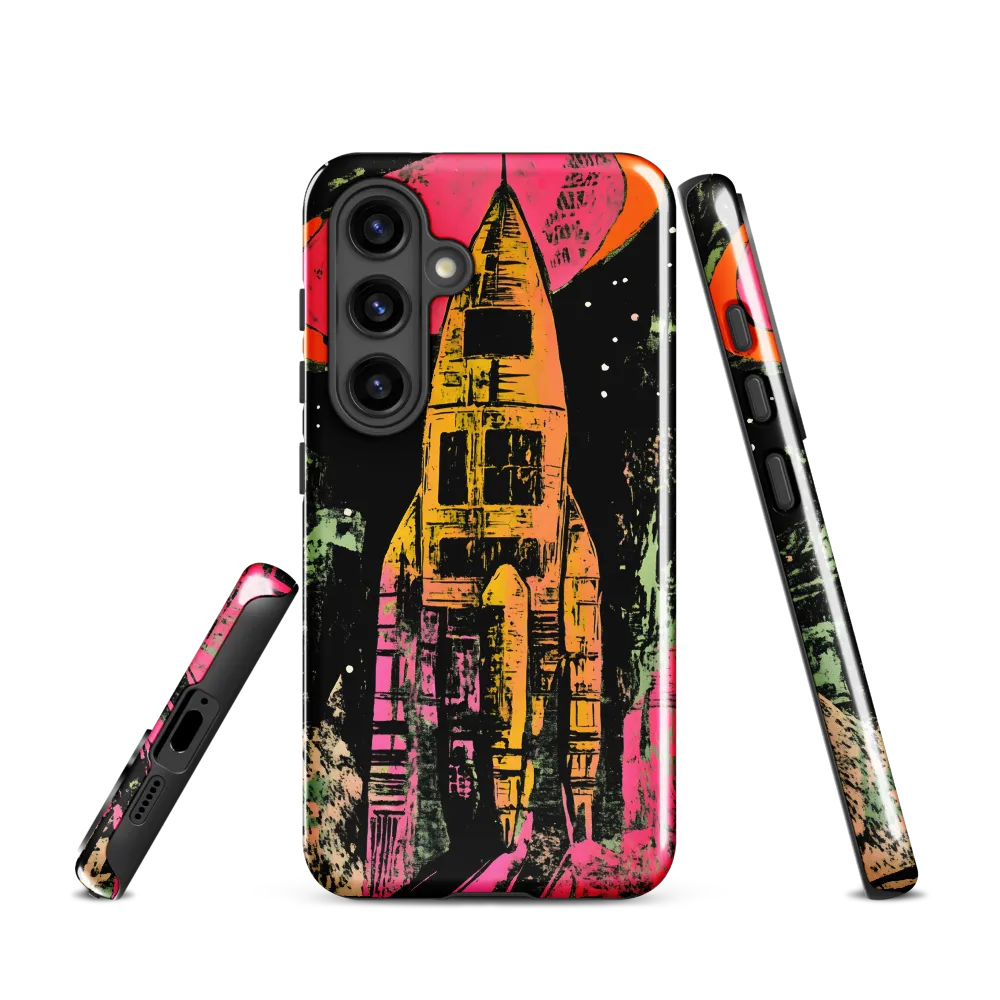 Cosmic Voyage: A Surreal Rocket Adventure