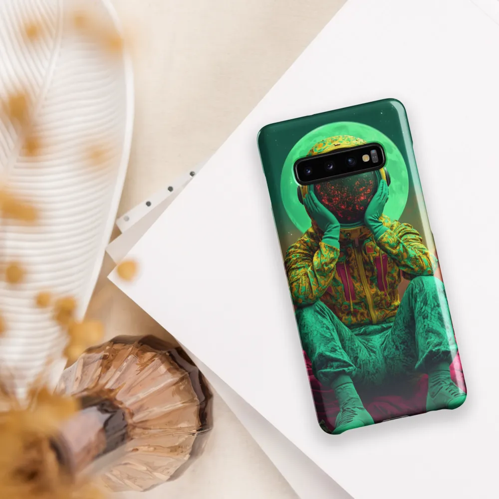 Cosmic Reflection: An Astronaut's Journey | Phone Case |  S10 Plus | Snap Case | Glossy