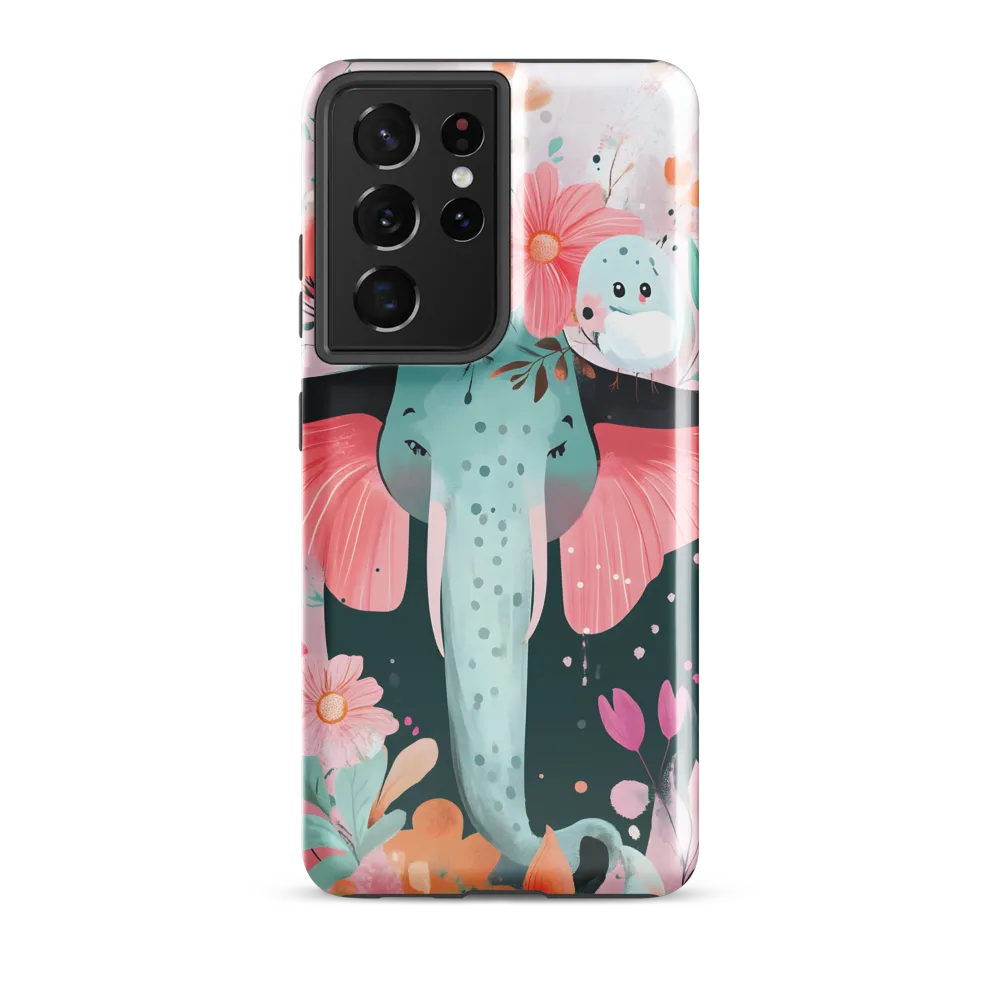 Whimsical Elephant in Bloom