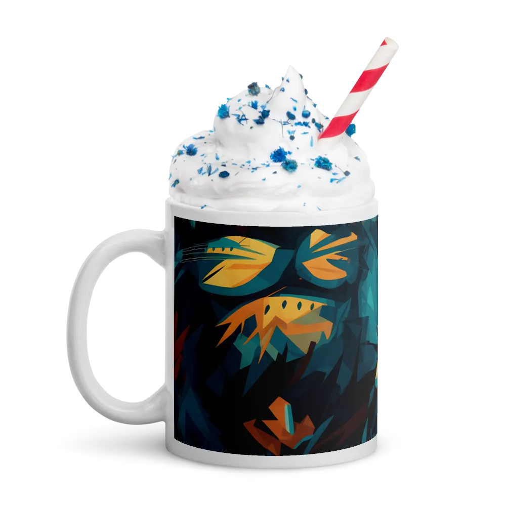 Wild Fusion: The Abstract Wolf | Mugs | Multiple Sizes & Colors