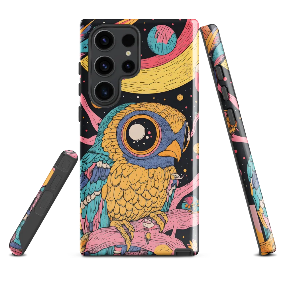 Whimsical Cosmic Owl | Phone Case |  S23 Ultra | Tough Case | Glossy
