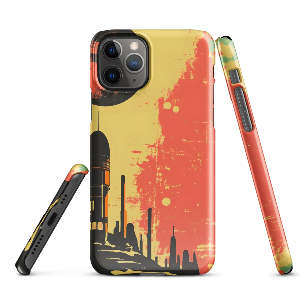 Journey to the Stars: A Retro-Futuristic Landscape | Phone Case |  11 Pro | Snap Case | Glossy