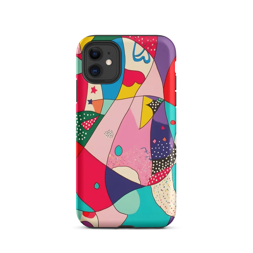 Playful Geometry in Color | Phone Case |  11 | Tough Case | Matte