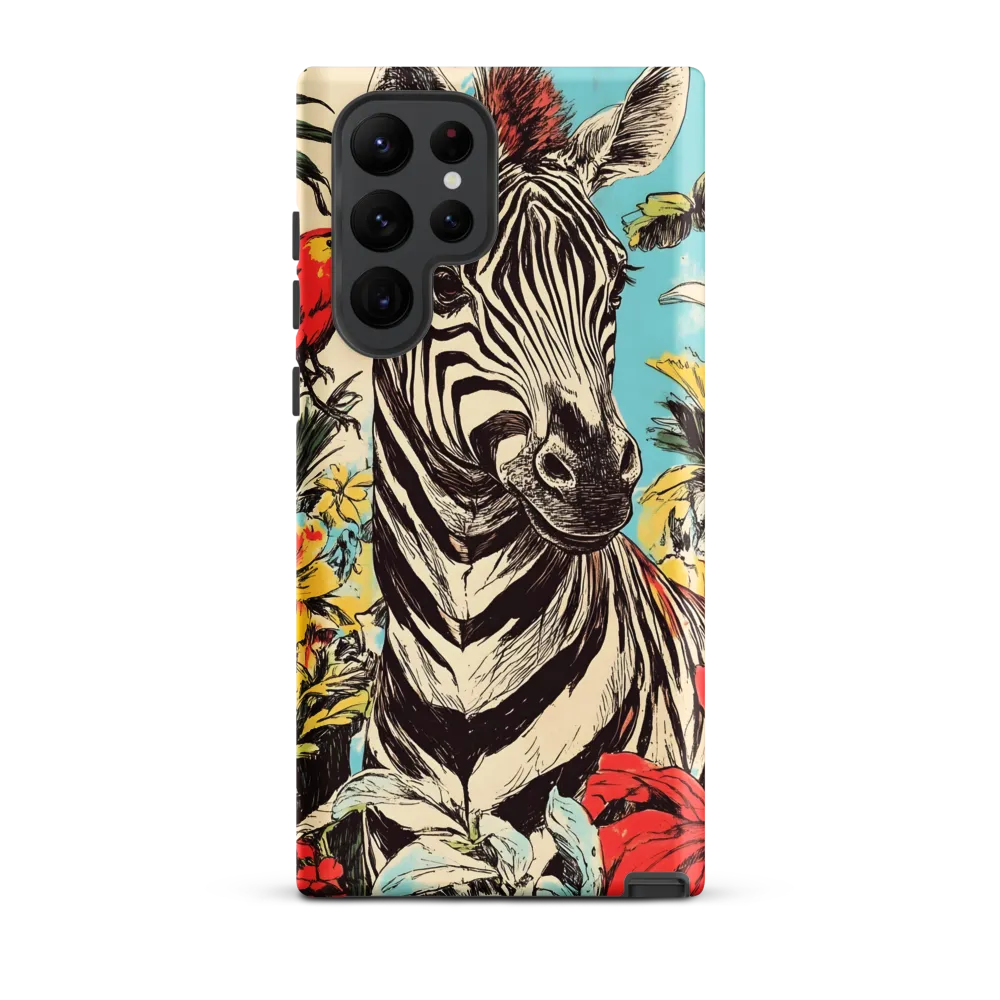 Zebra in Tropical Reverie