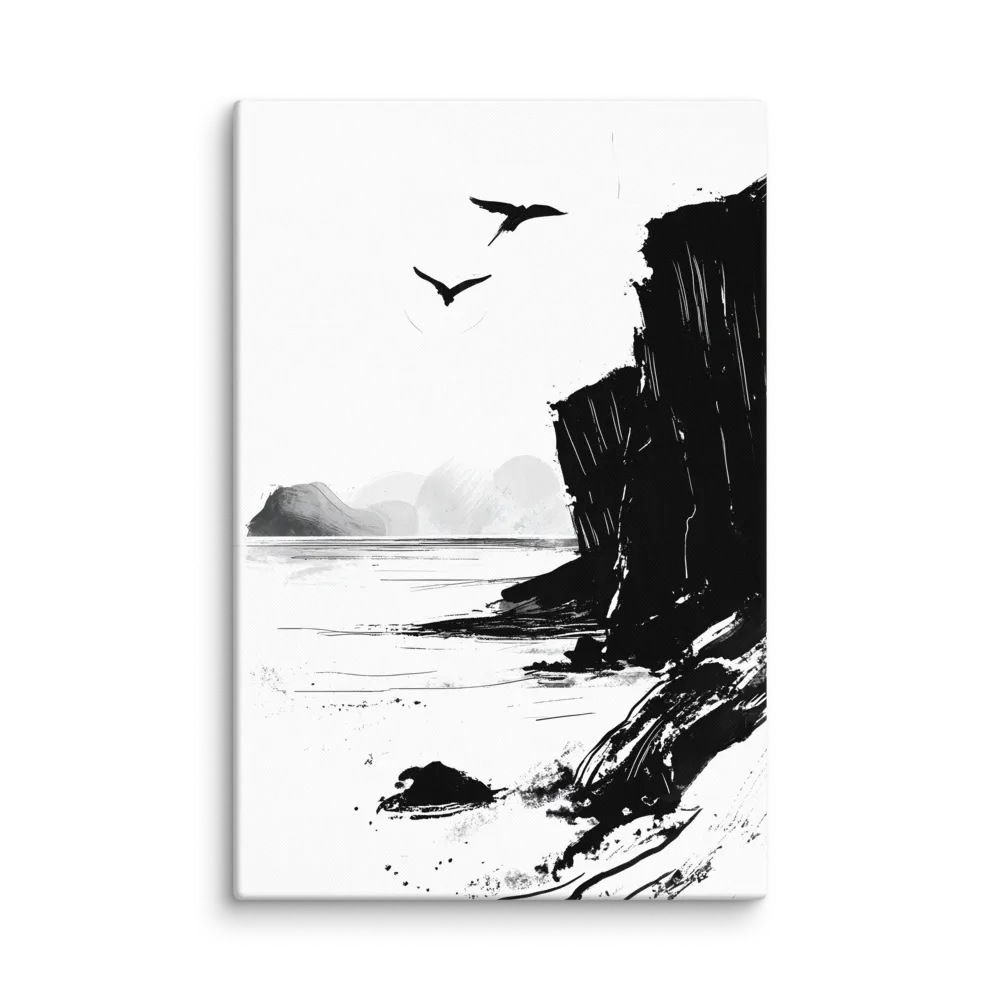 Cliffside Flight 
 Canvas | 40″x 60″