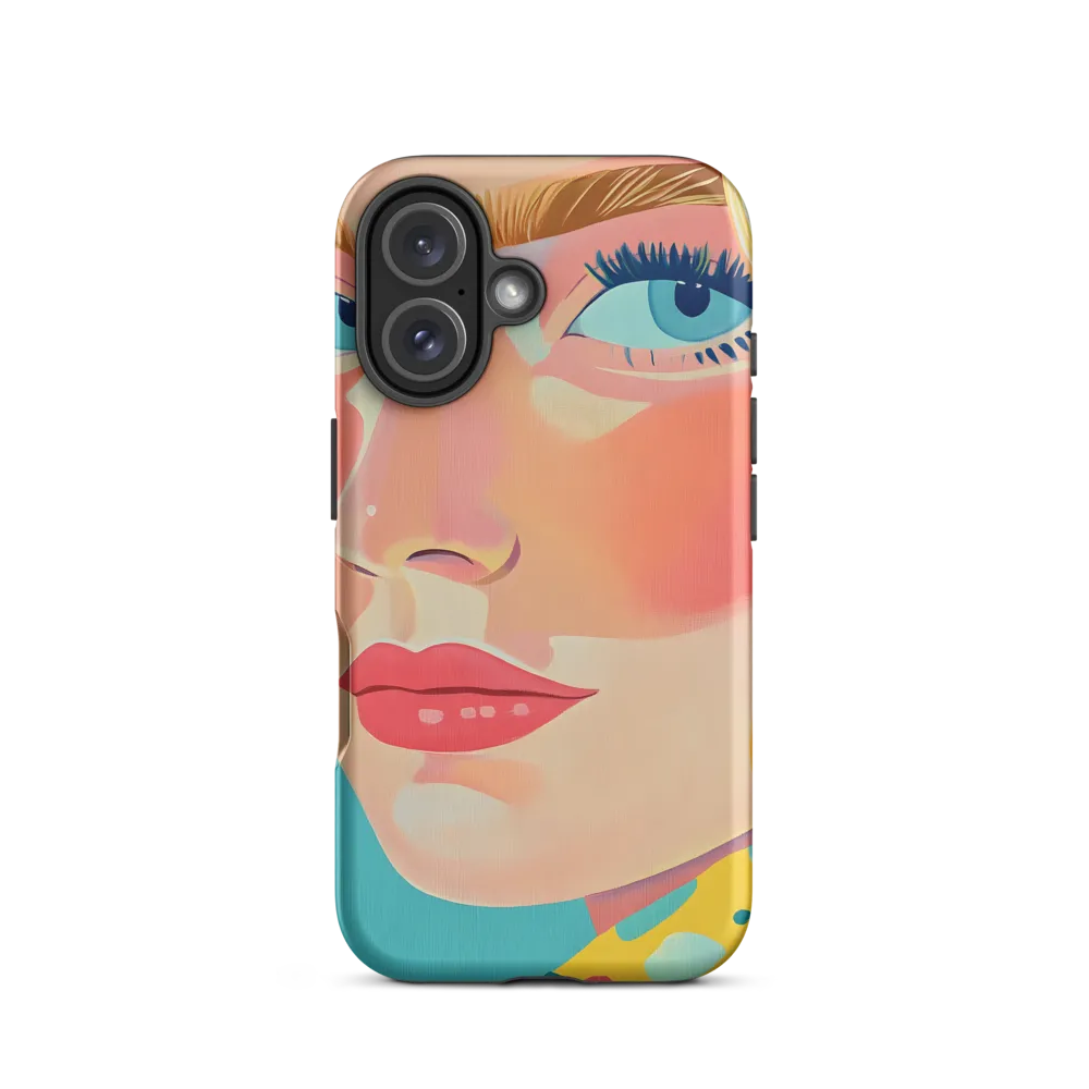 Vibrant Elegance: A Pop Art Portrait | Phone Case