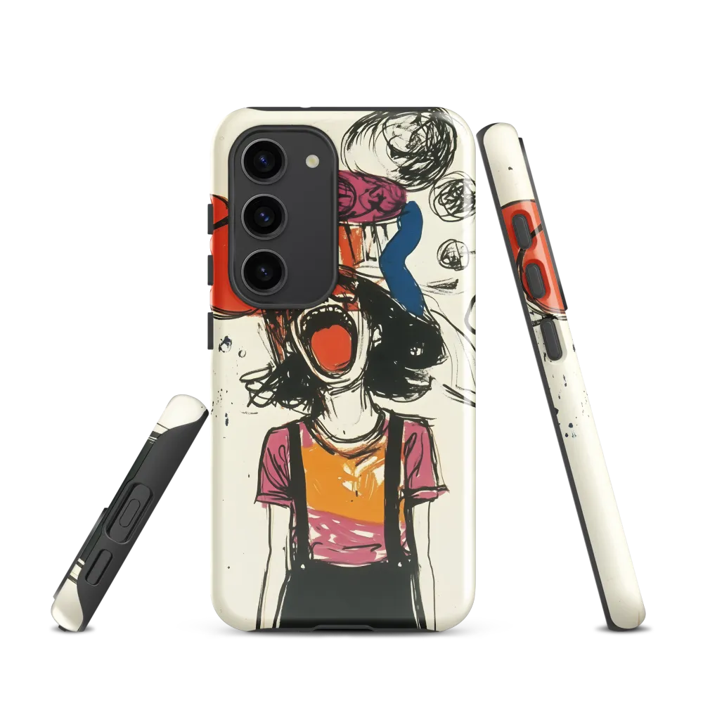 Echoes of Anguish | Phone Case |  S23 | Tough Case | Glossy