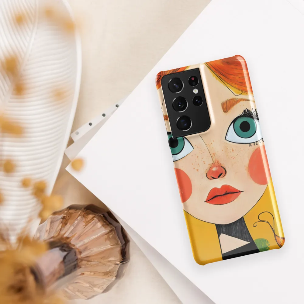 Whimsical Portrait of a Girl | Phone Case |  S21 Ultra | Snap Case | Glossy