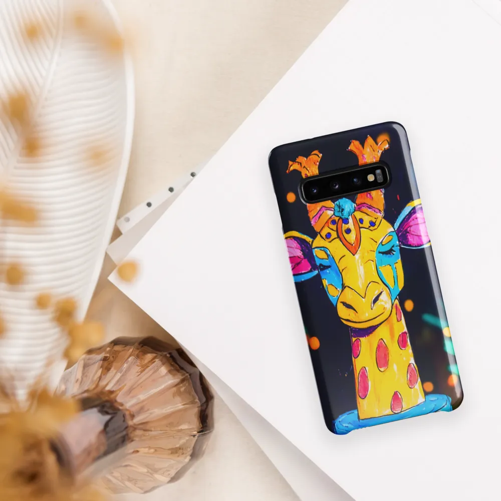 Whimsical Giraffe in Vibrant Colors | Phone Case |  S10 | Snap Case | Glossy