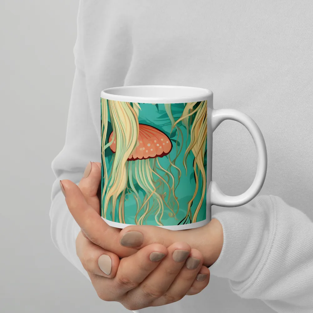 Ethereal Dance of Jellyfish | Mugs | Multiple Sizes & Colors