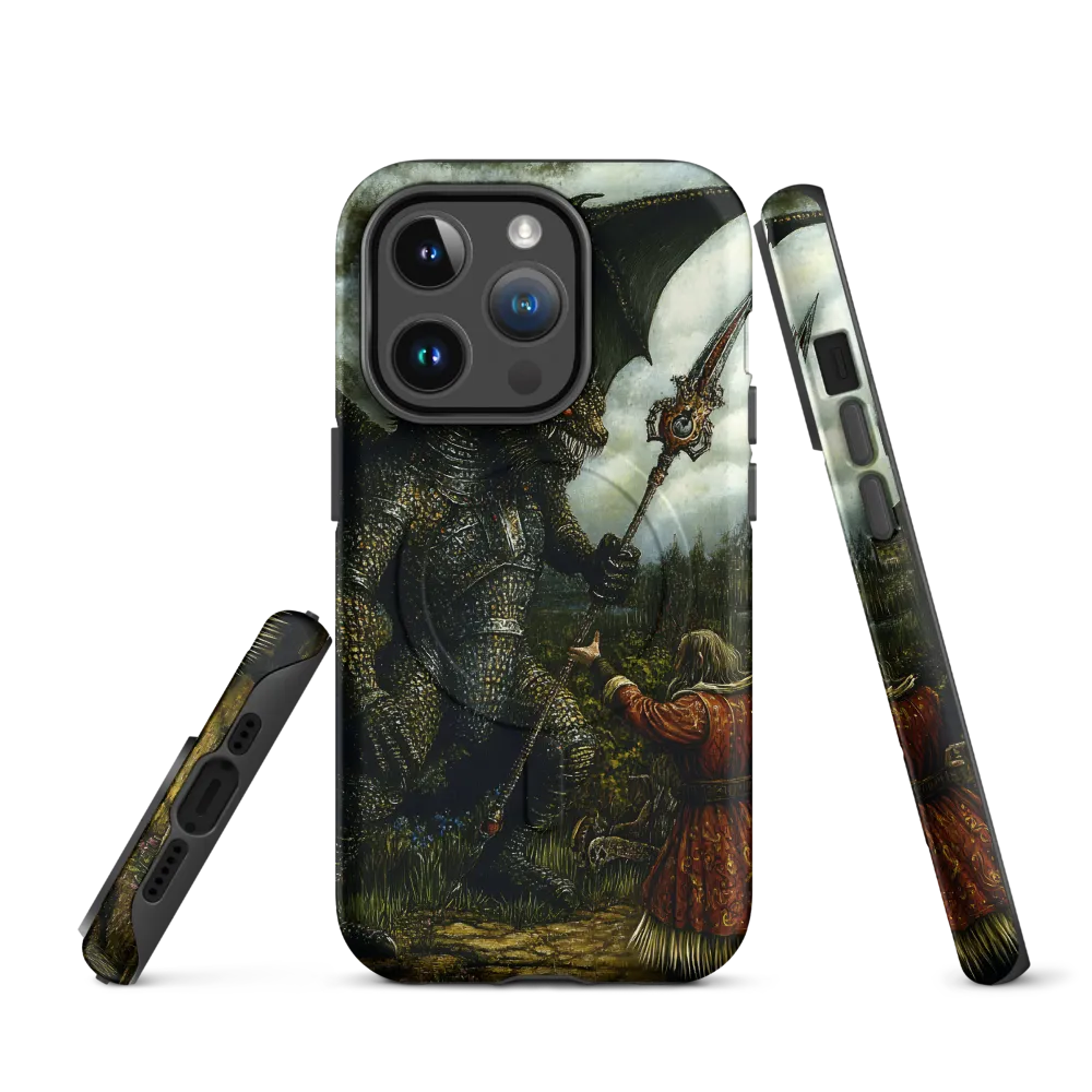 The Confrontation: Dragon vs. Wizard | Phone Case |  14 Pro | MagSafe® Tough Case | Matte