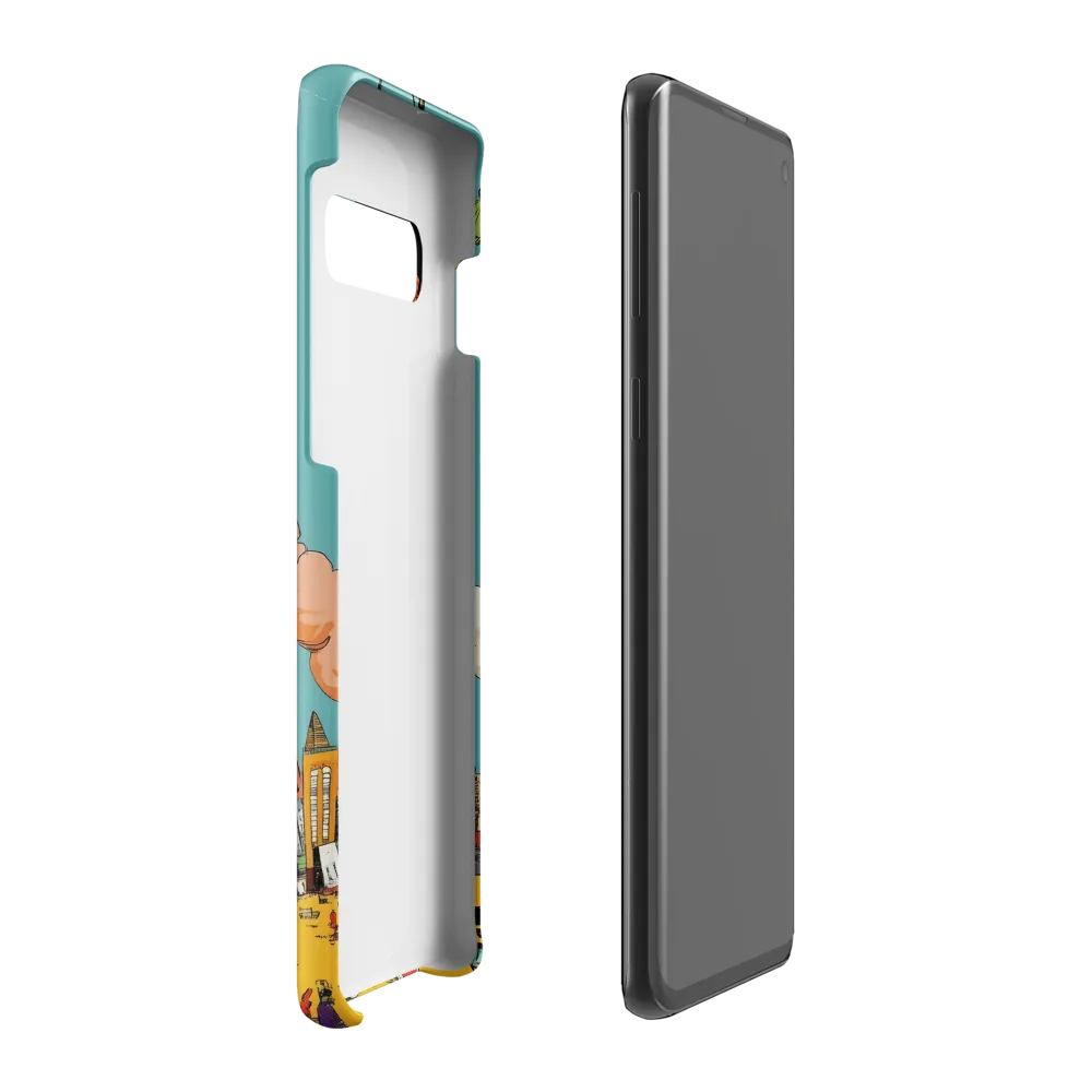 Urban Fantasia: A Whimsical Encounter | Phone Case |  S10 Plus | Snap Case | Matte