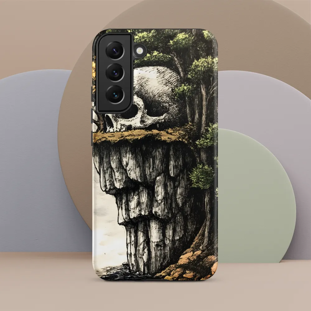 The Whispering Skull: A Surreal Encounter with Nature | Phone Case |  S22 Plus | Tough Case | Matte