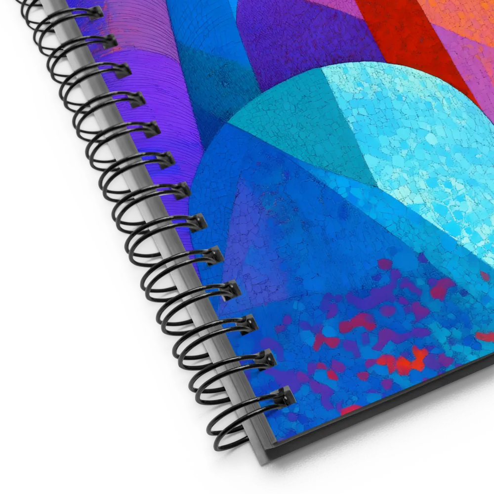 Vibrant Geometric Harmony | Spiral Notebook