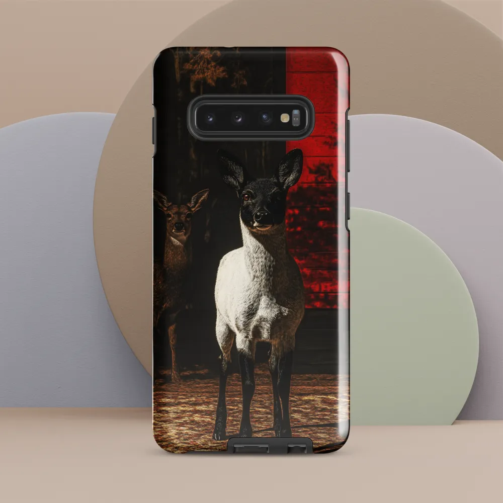 Reflections of Nature: A Deer Encounter | Phone Case |  S10 Plus | Tough Case | Glossy