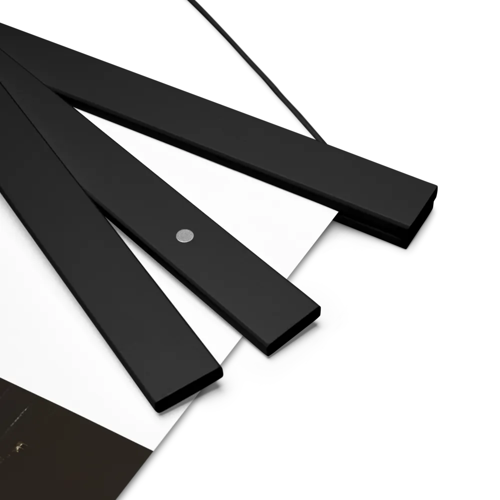 Metro Nexus: A Futuristic Cityscape | Poster With Black Wood Hanger | 18″×24″