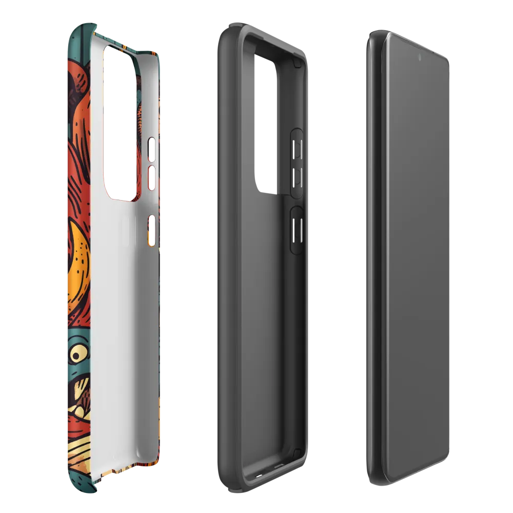 Whimsical Gathering of Creatures | Phone Case |  S21 Ultra | Tough Case | Matte
