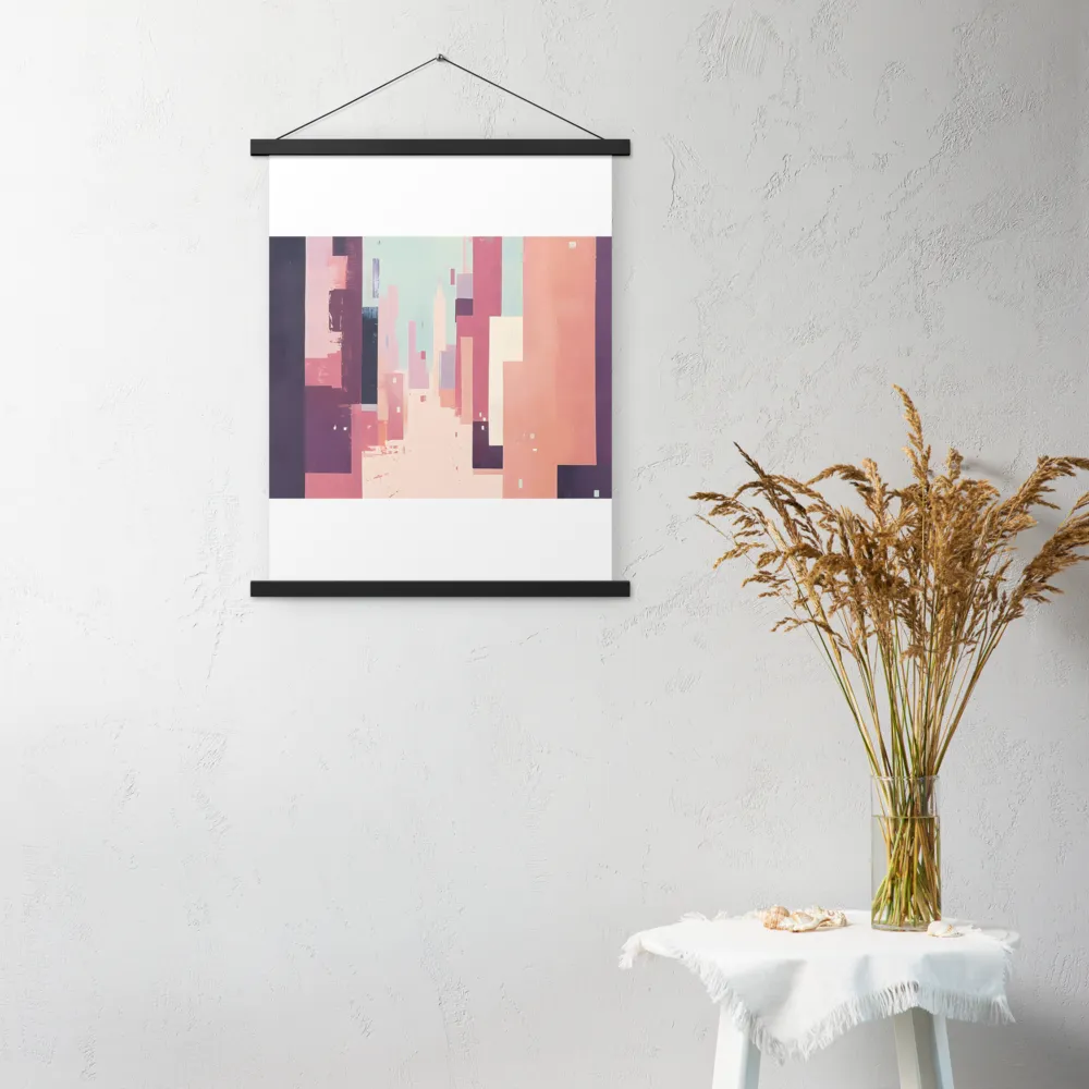 Tranquil Cityscape | Poster With Black Wood Hanger | 18″×24″