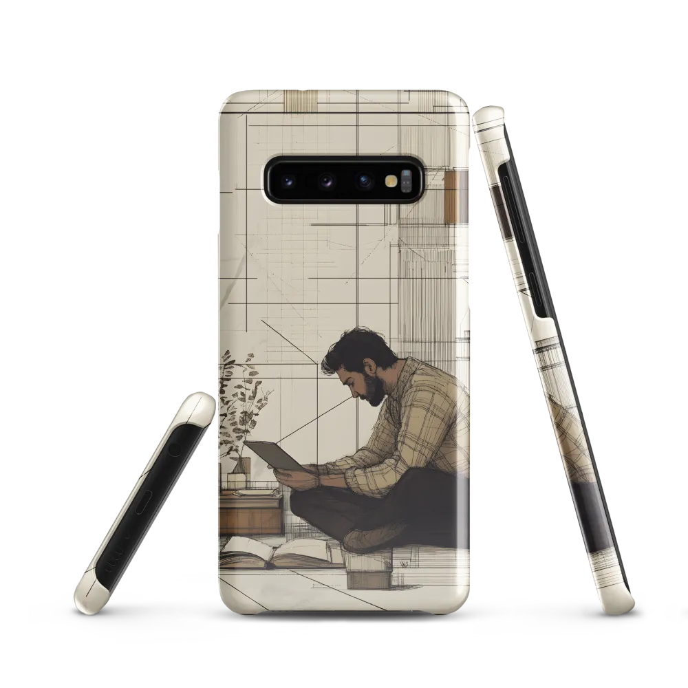 Quiet Reflections in Line | Phone Case |  S10 | Snap Case | Glossy