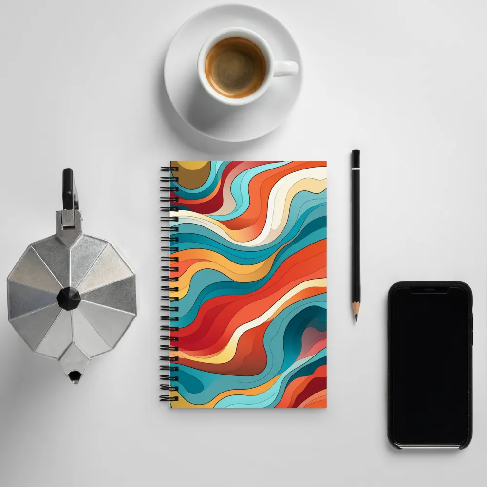 Fluid Harmony | Spiral Notebook