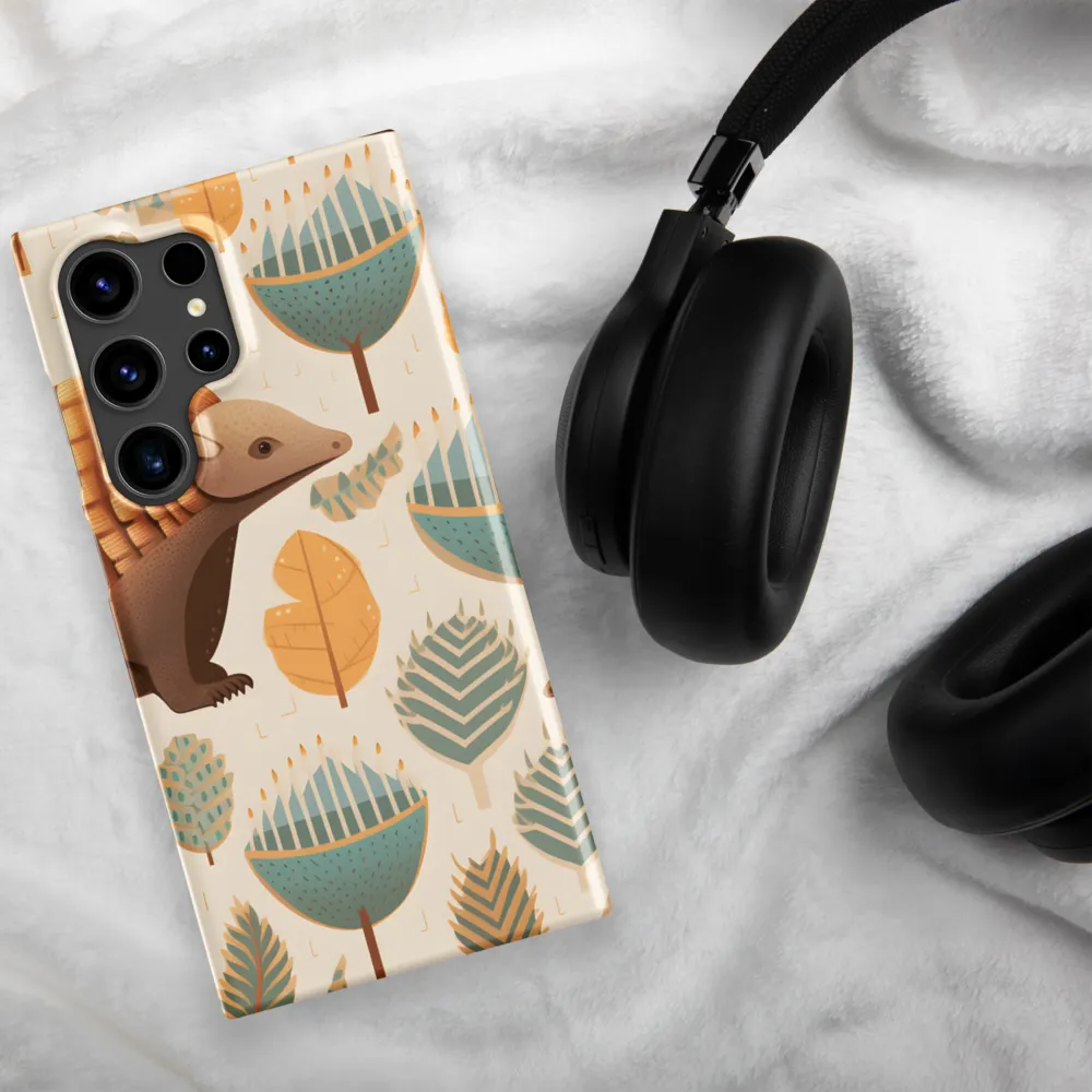 Pangolins in a Whimsical Habitat | Phone Case |  S24 Ultra | Snap Case | Matte