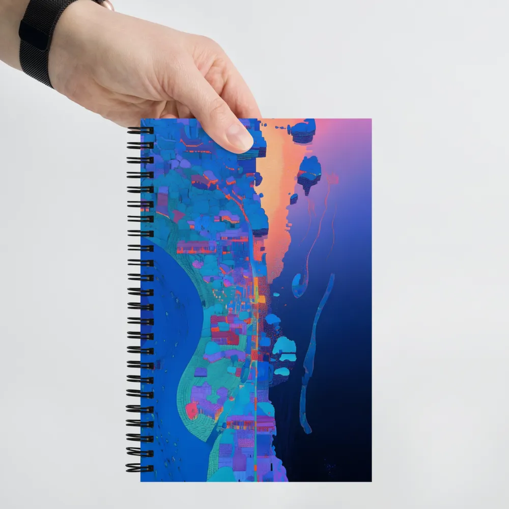 Ethereal Reflections: A Digital Dreamscape | Spiral Notebook