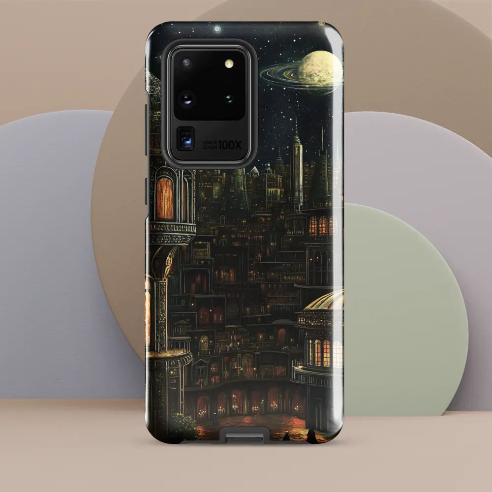 Celestial Enigma: A Surreal Cityscape