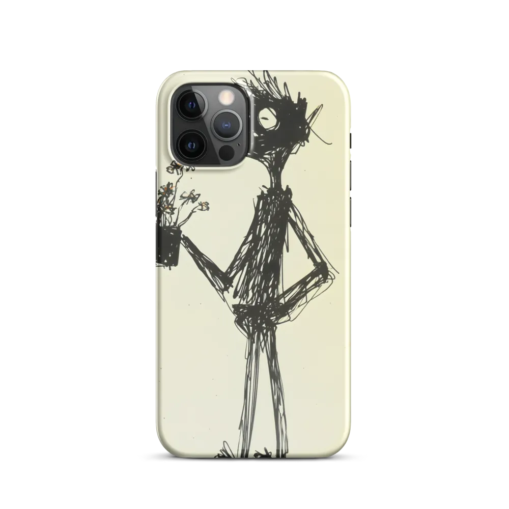 Whimsical Figure with Flowers