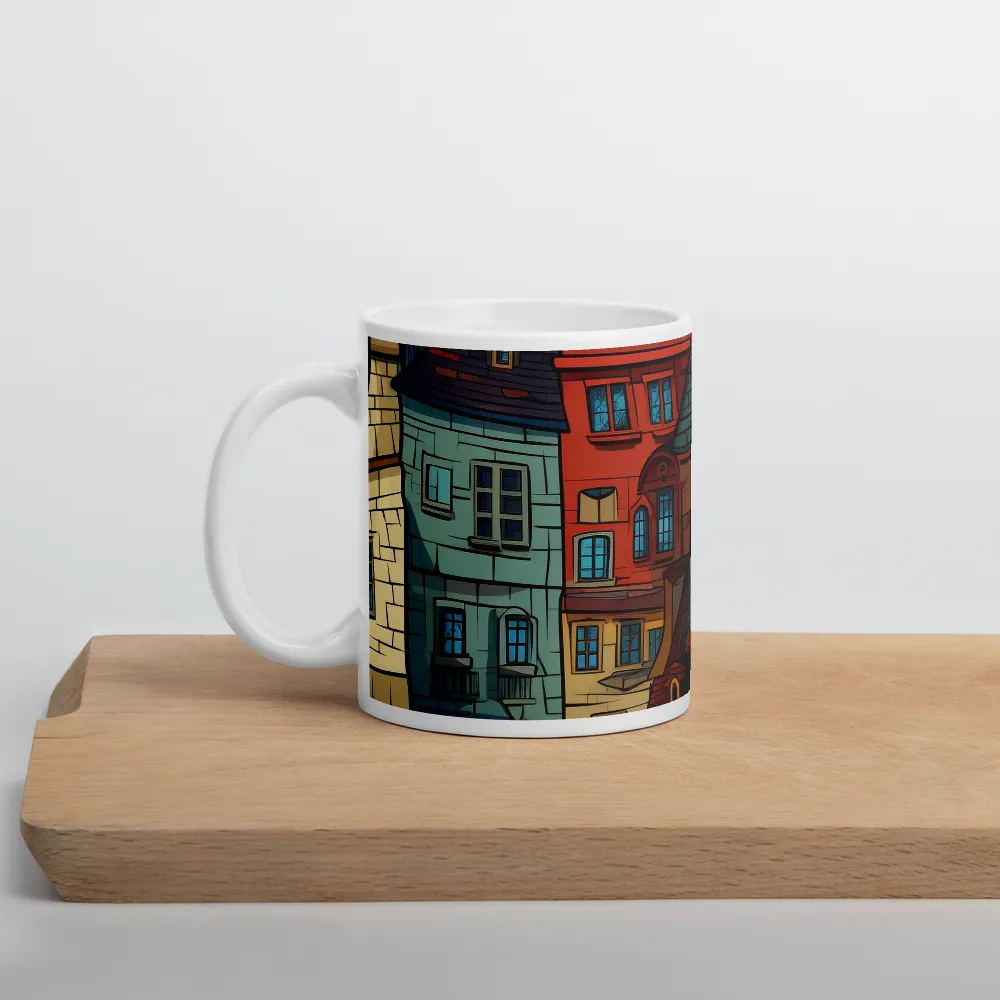 Whimsical Urban Mosaic | Mug with White inside | 11 oz