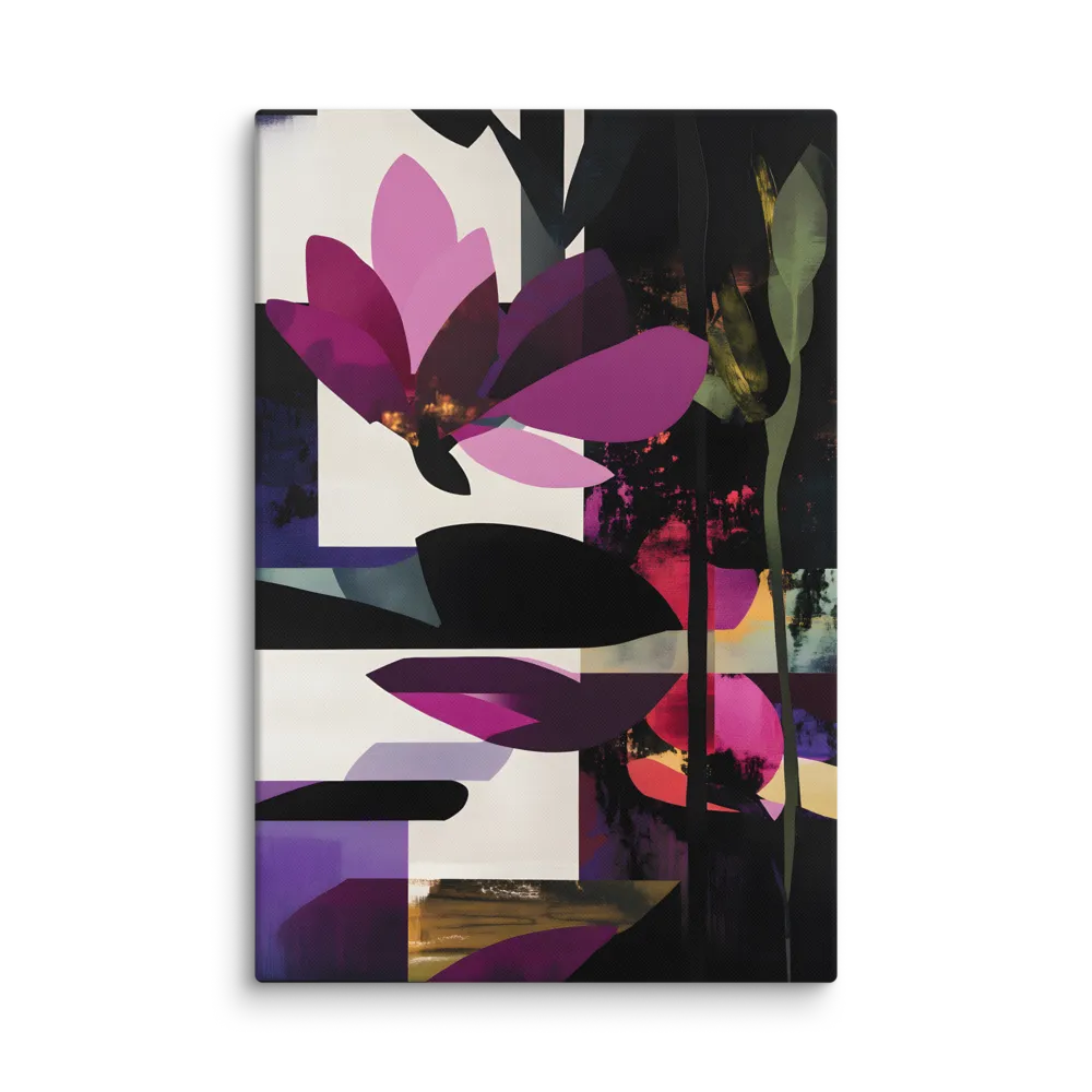 Magenta Lotus 
 Canvas | 32″x 48″
