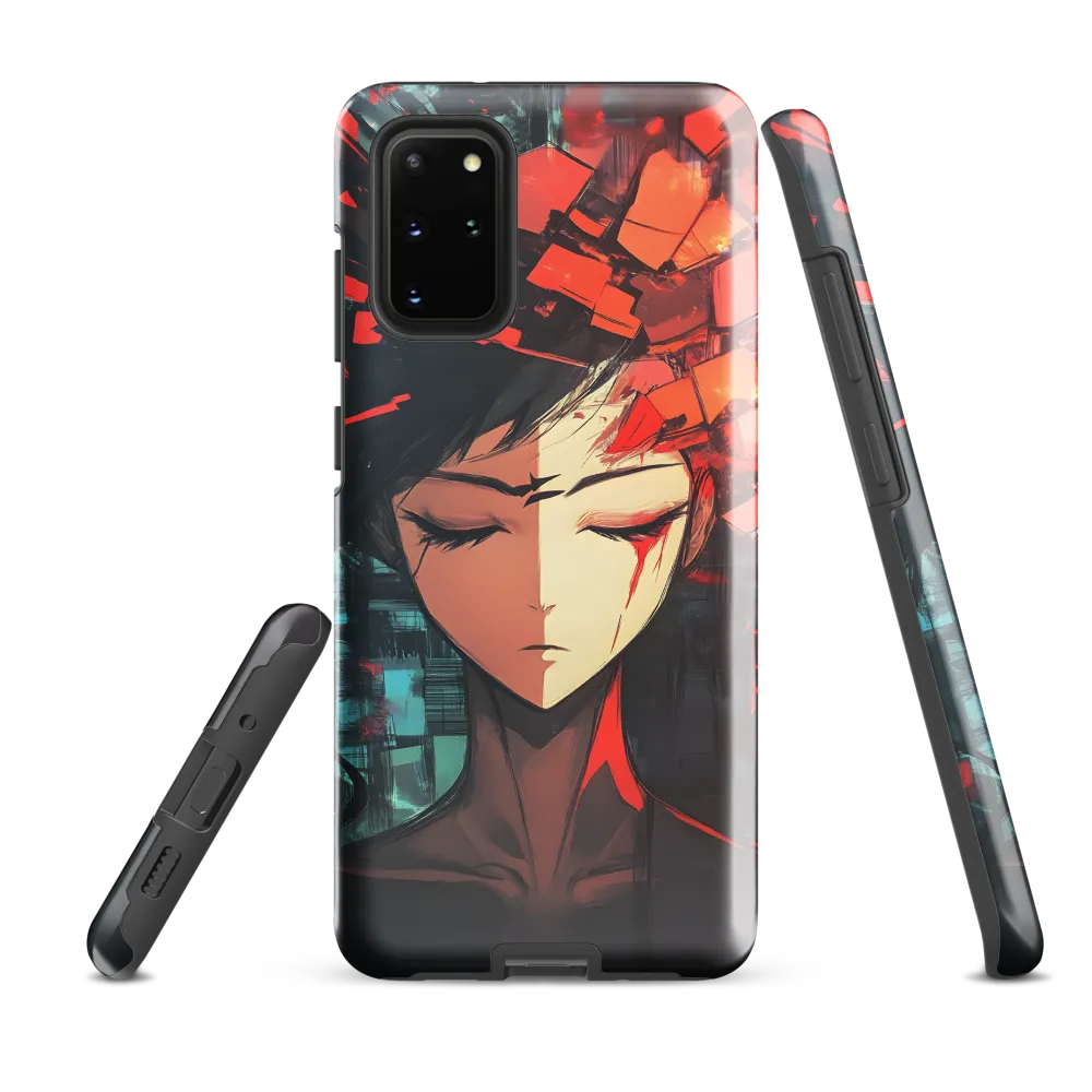Fragmented Mind: The Silent Struggle | Phone Case |  S20 Plus | Tough Case | Glossy