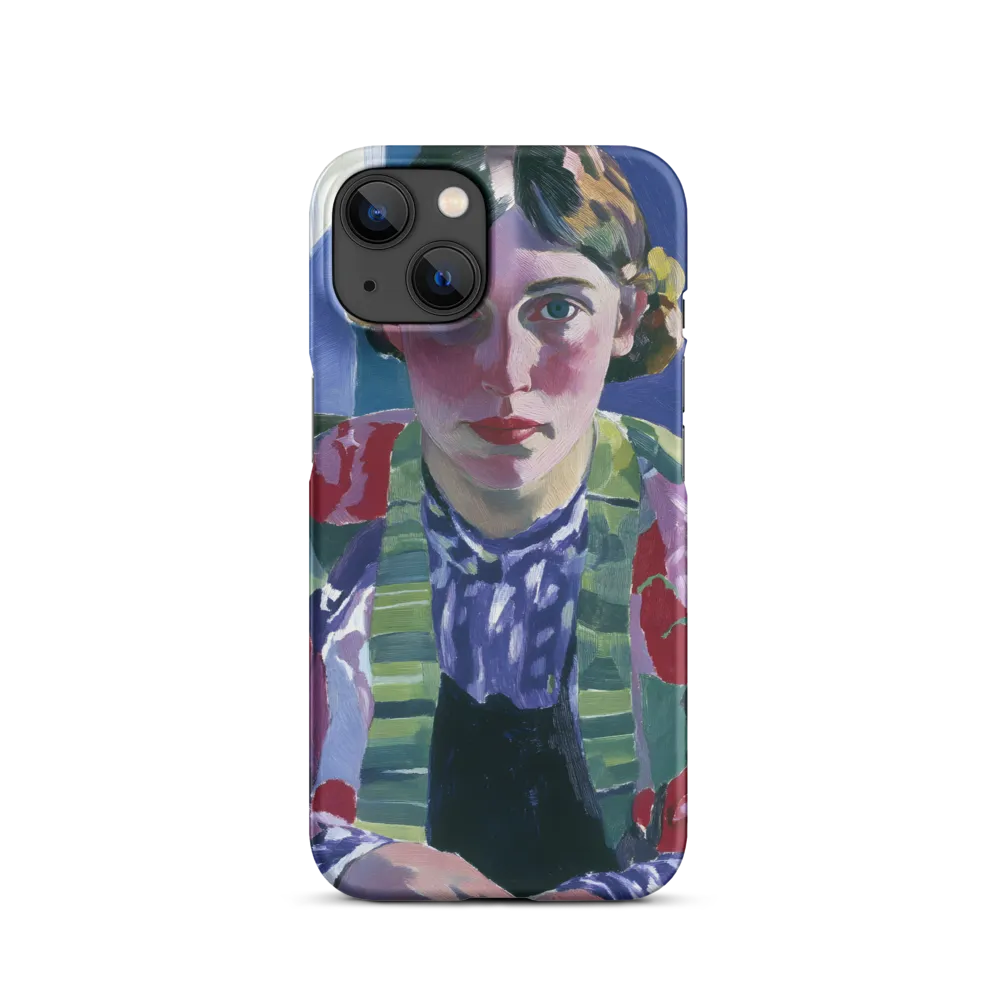 Vibrant Gaze: A Modernist Portrait