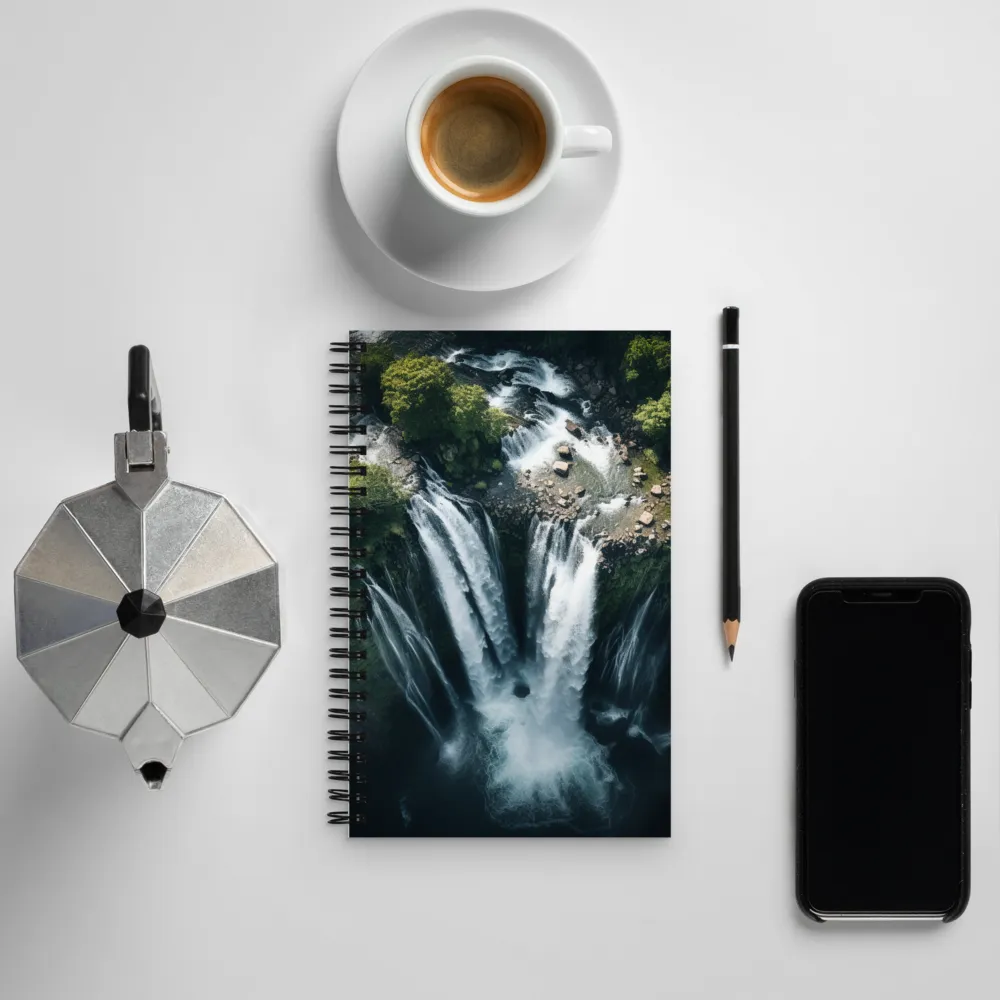 Nature's Power: The Cascading Waterfall | Spiral Notebook