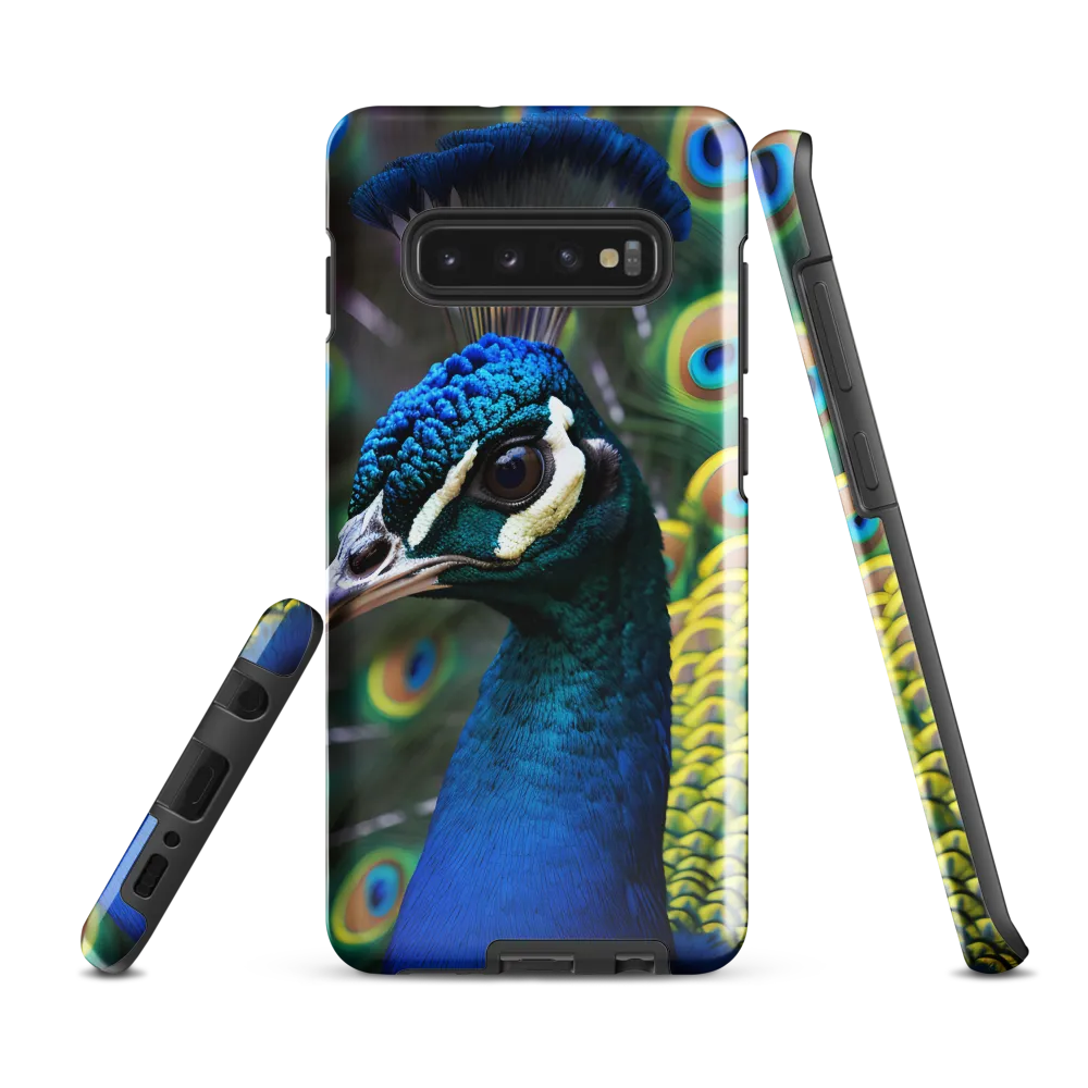 Regal Plumage: The Peacock's Splendor | Phone Case |  S10 Plus | Tough Case | Glossy