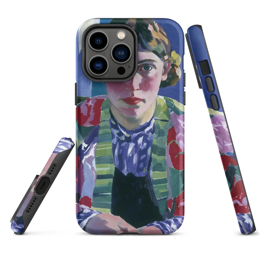 Vibrant Gaze: A Modernist Portrait