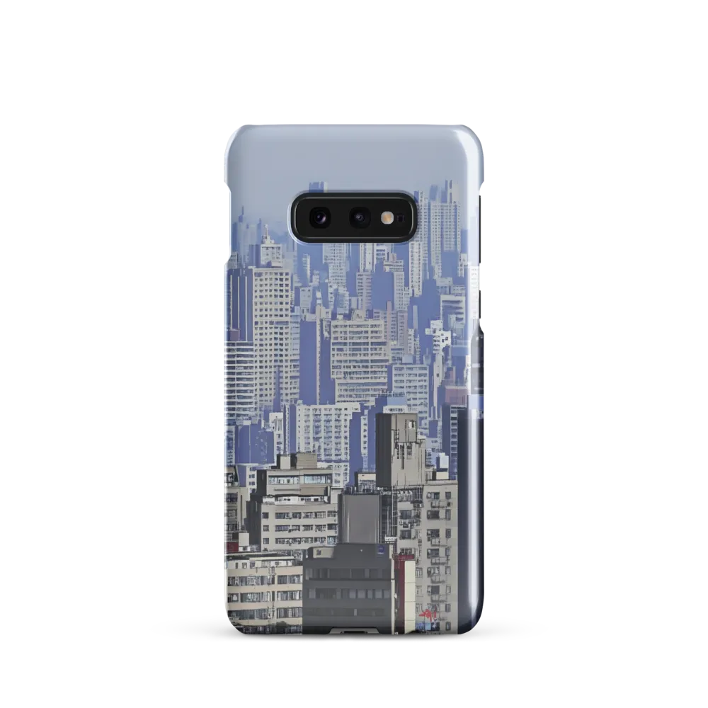 Urban Symphony: A Cityscape in Blues and Grays