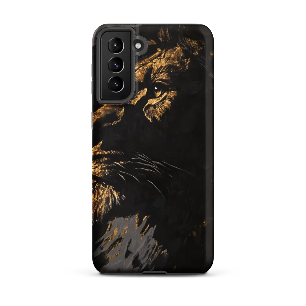 Majestic Gaze: The Golden Lion