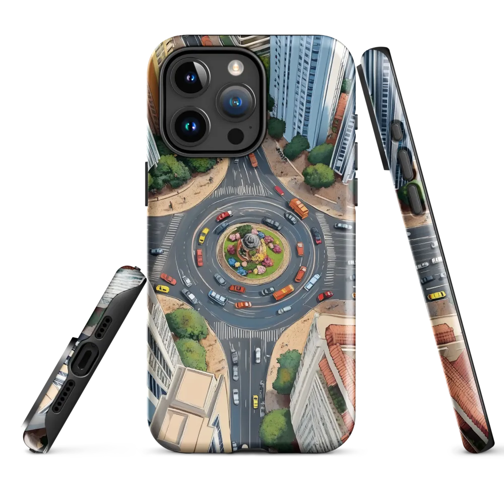 Urban Symphony: Aerial Vision of City Life
