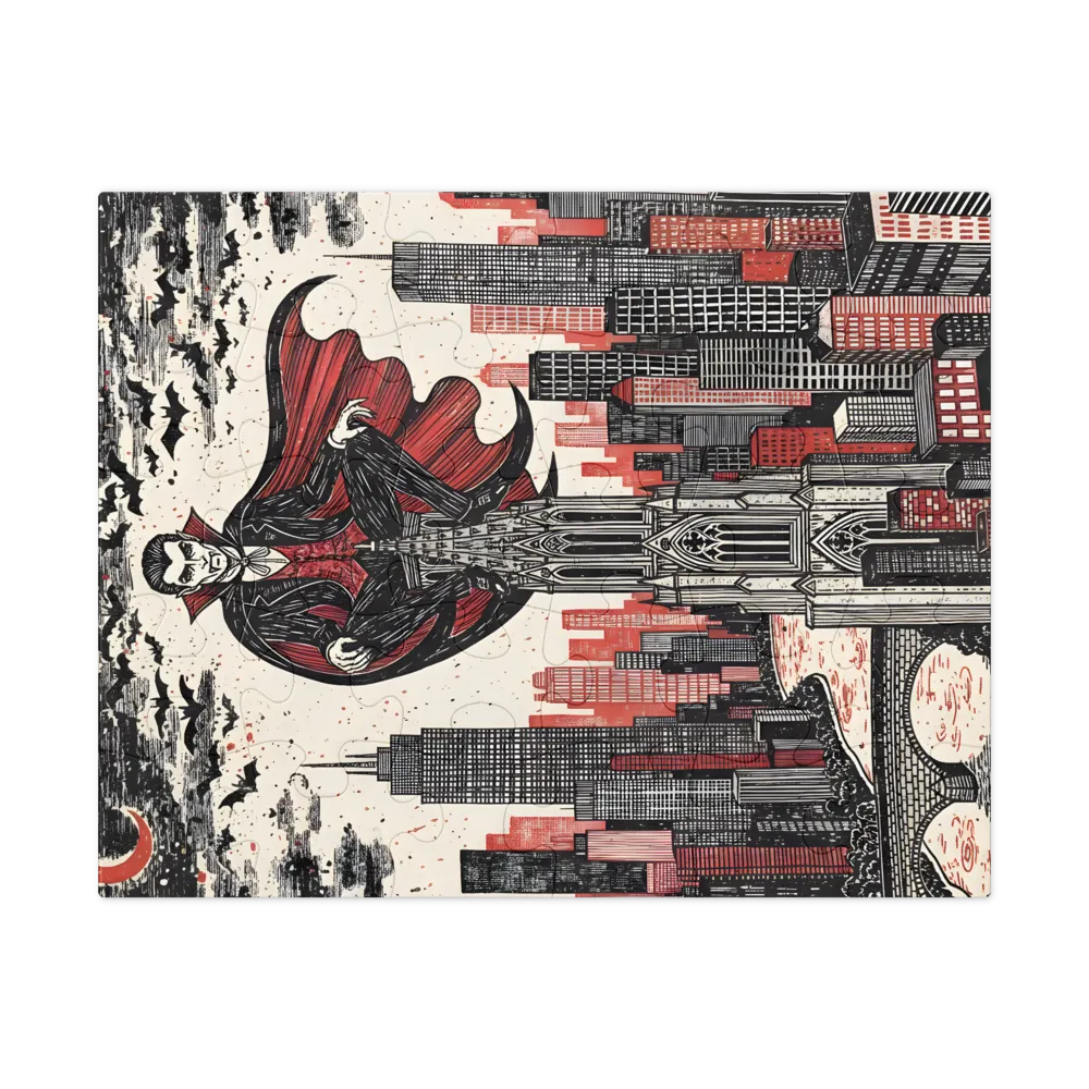 Cathedral Vampire 
 Jigsaw Puzzle in Tin Box