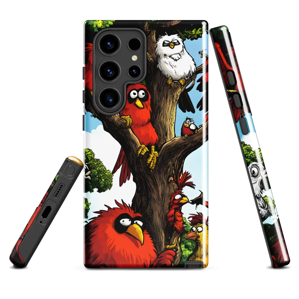 Whimsical Avian Gathering