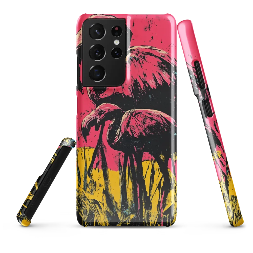 Flamingo Duet: A Pop Art Expression