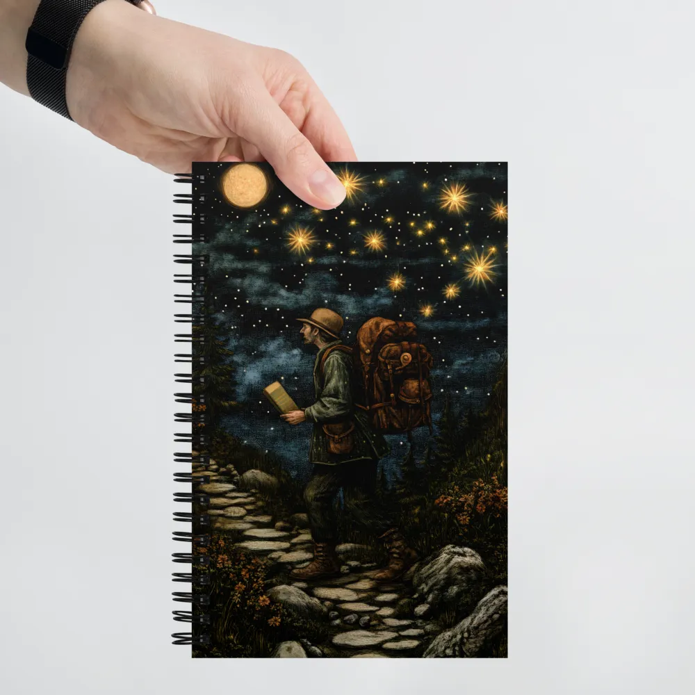 Journey Through a Starry Night | Spiral Notebook