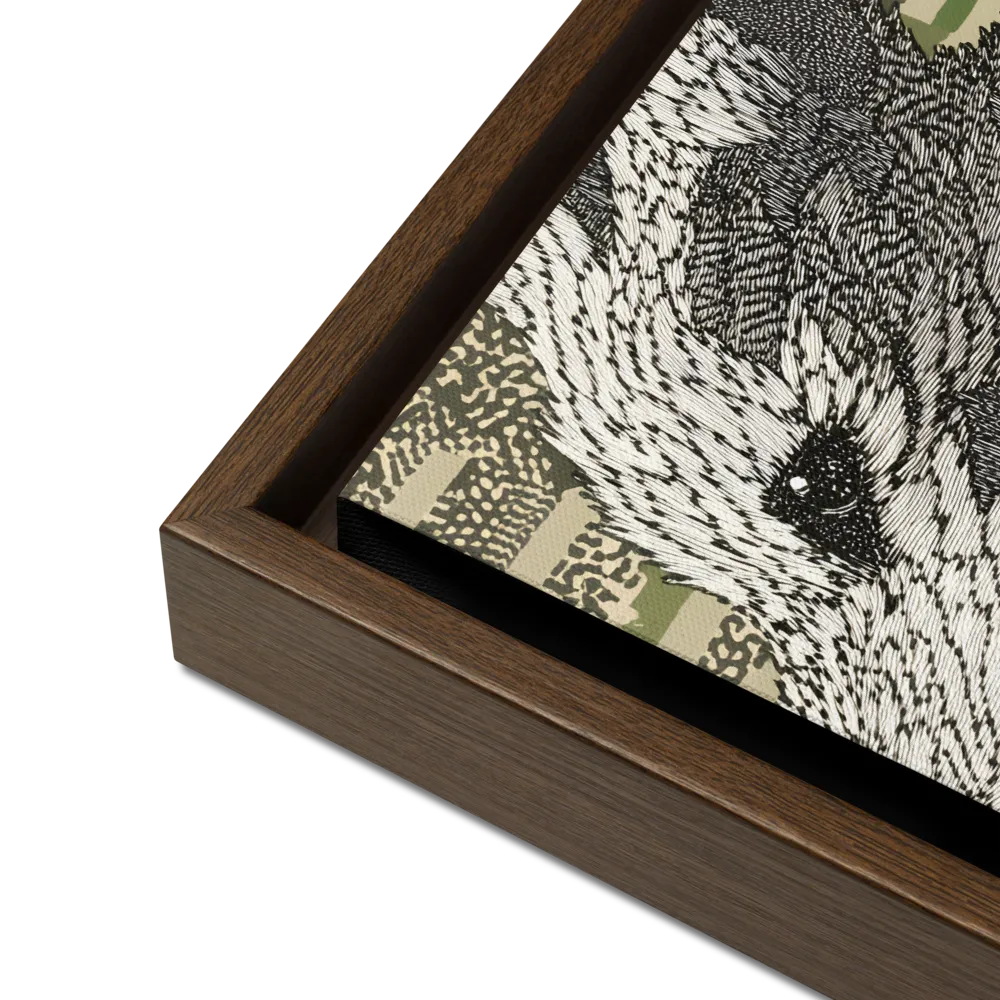 Reflections of the Forest | Canvas with Brown Frame | 12″×12″