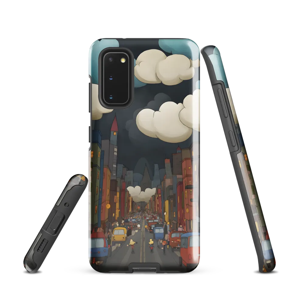 Urban Symphony: A City Awakens at Dusk | Phone Case |  S20 | Tough Case | Glossy