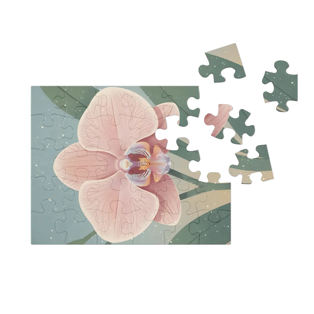 Blush Orchid 
 Jigsaw Puzzle in Tin Box