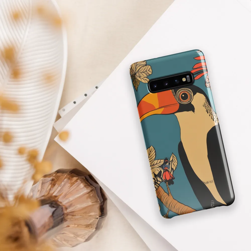 Tropical Majesty: The Toucan at Rest | Phone Case |  S10 Plus | Snap Case | Glossy