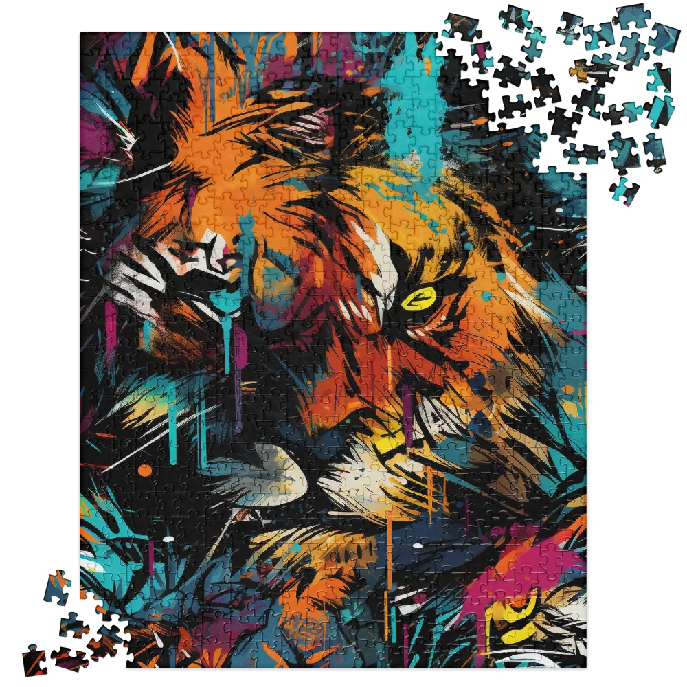 Fierce Majesty: The Lion's Roar | Jigsaw Puzzle | 520 pieces