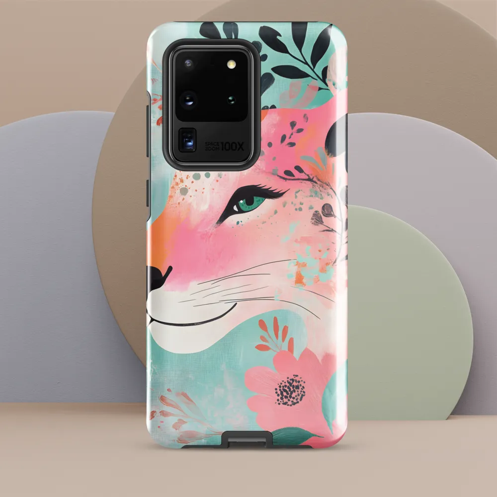 Whimsical Majesty: A Floral Lion
