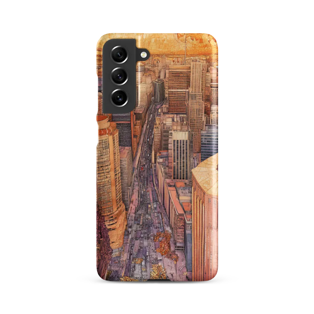 Mosaic Cityscape at Dusk