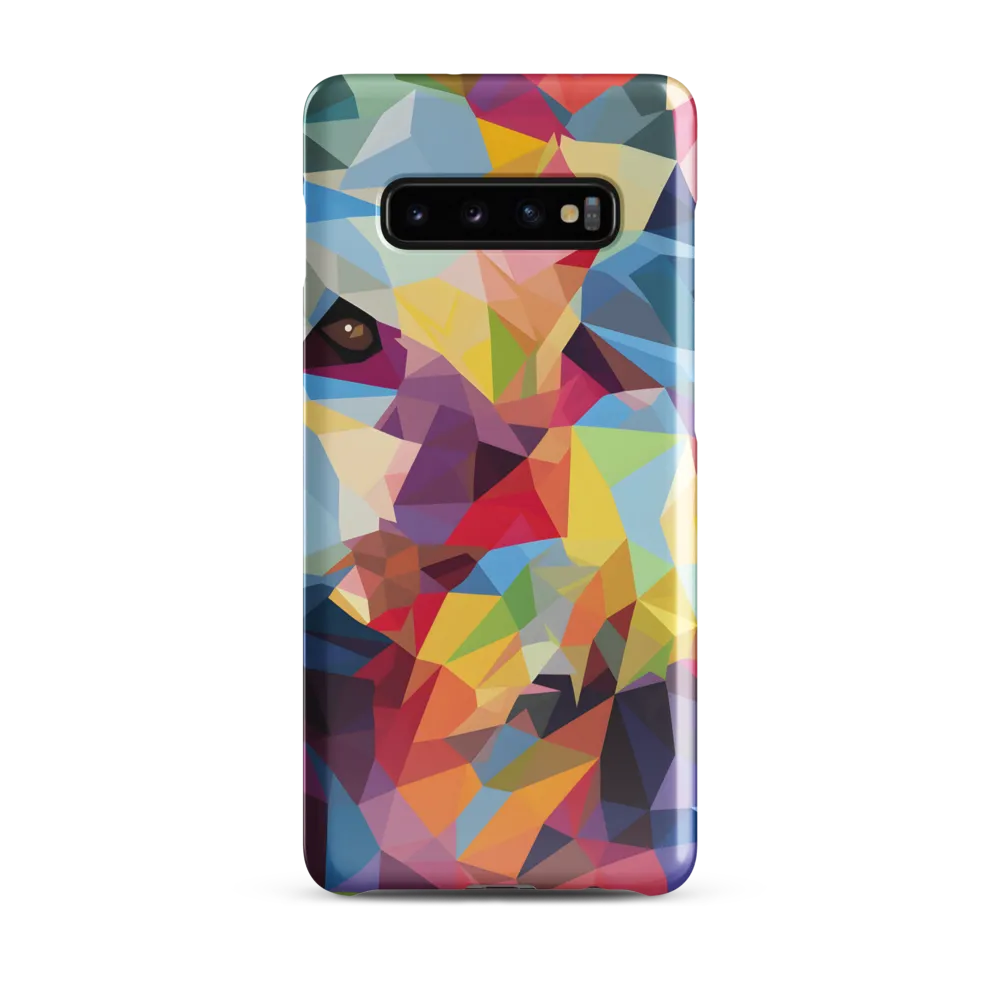 Playful Geometry: The Bear's Face | Phone Case |  S10 Plus | Snap Case | Glossy